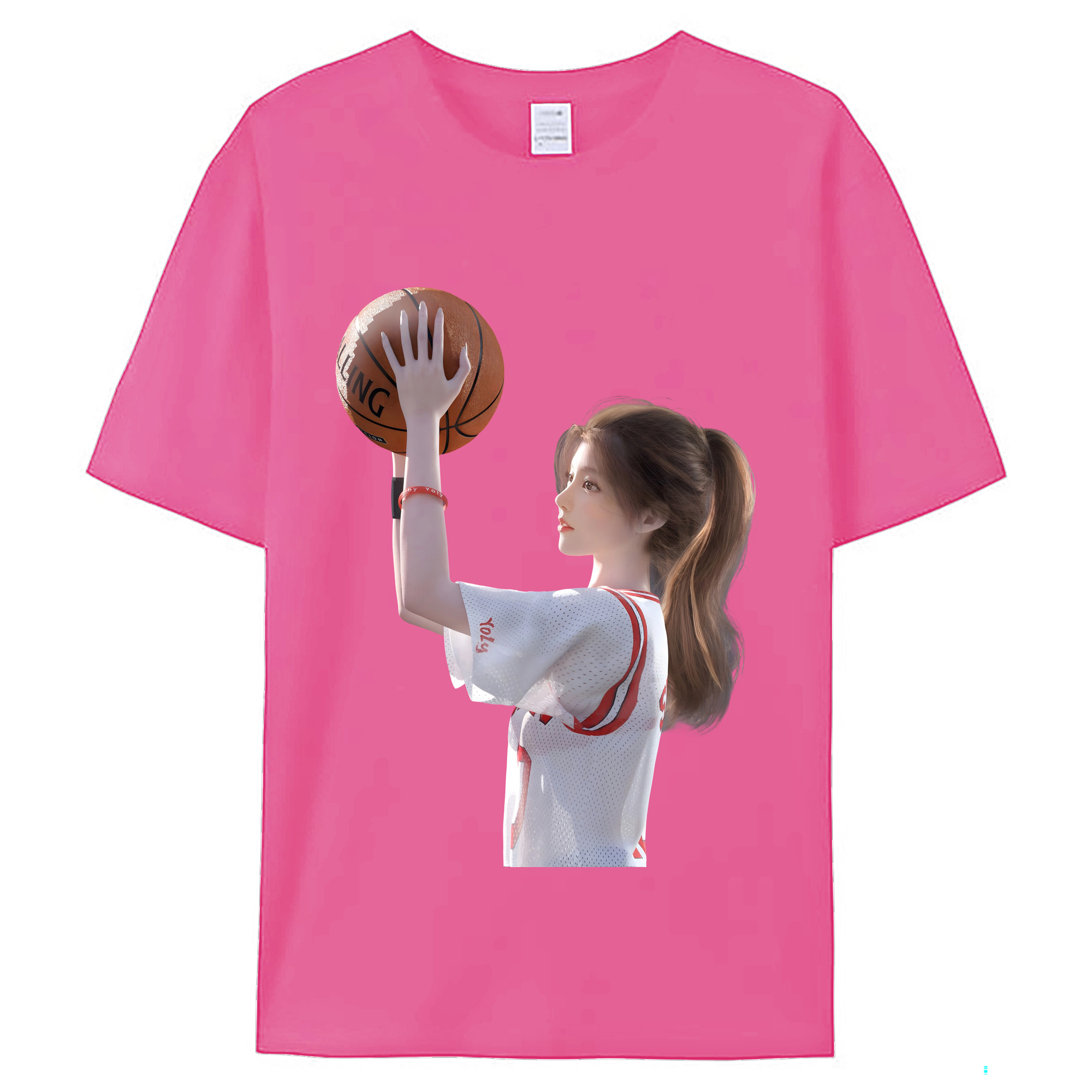 （画像用） SLAM DUNK／スラムダンク レディースカジュアルプリントTシャツ（綿100％）